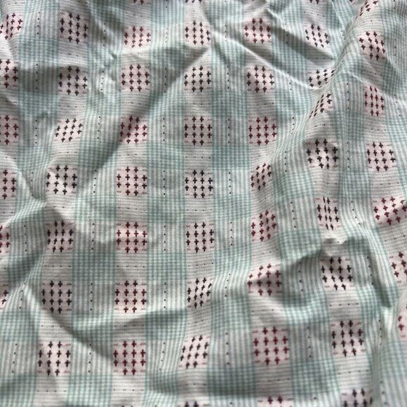 Robert Graham Shirt Men Small Blue Red Long Sleeve Button Down Cross Church - Picture 5 of 12